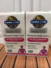  2 Garden of Life Women's Probiotics Daily Care 40 Billion CFU 60 Caps EXP 27  