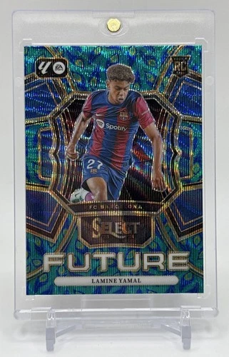 2023 Panini Select La Liga Future Peacock Prizm #15 Lamine Yamal RC Rookie 