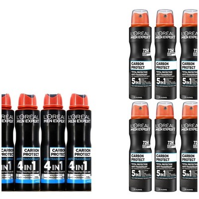 10x150ml Loreal Men Expert Deo Spray Bodyspray Carbon Protect  4in1 & 5in1