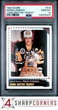 1992 SCORE #519 MARIO LEMIEUX HOF CONN SMYTHE TROPHY PSA 10