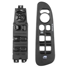 56049805AB Driver Side Power Window Switch and Black Panel Bezel Compatible