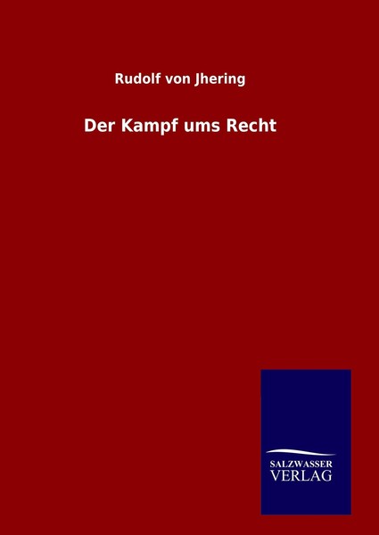 Der Kampf Ums Recht Rudolf Von Jhering-image