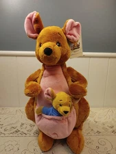 Build A Bear Disney Winnie the Pooh Kanga & Roo Kangaroo 18" Plush Stuffed New