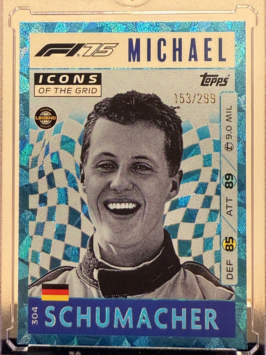 2025 Turbo Attax Blue Parallel Michael Schumacher Icons of