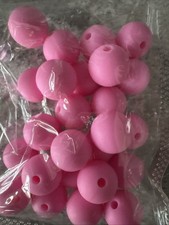 Silicone Light Pink Beads Round 9 MM -25 Pcs