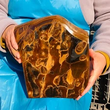 19.49LB Natural Madagascar Tiger's-Eye Raw Stone Rock Specimen Mineral Healing