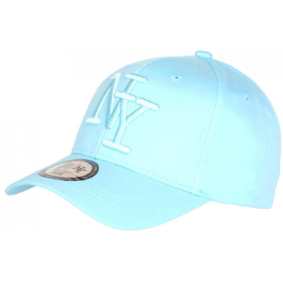 Casquette Baseball NY - Bleu Ciel Et Noir, Taille Unique, Marque Hip Hop Honour