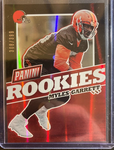 Myles Garrett RC #/399 Panini The National 2017 True Rookie Card #270 Browns MVP