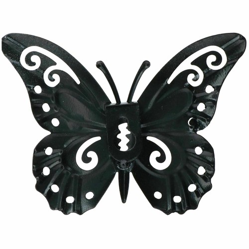 Primus Elegant Green Metal Butterfly Garden Fence–Charming Wall Art & Home Décor - Picture 3 of 4