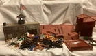 Vintage 1960 Marx Toys Fort Apache Play Set and Additional Accessories Figures