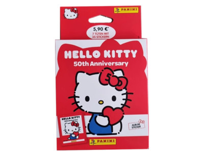 Panini Hello Kitty 50th Anniversary Sticker / 1x Eco Blister Pack je 7x Tüten