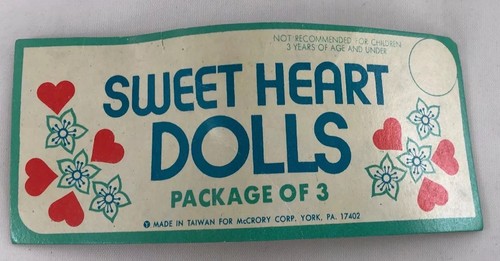 MUÑECAS DULCE CORAZÓN de Colección Años 60 por McCrory: *Paquete de 3* Juguete de Plástico Antiguo Bebé CC - Imagen 11 de 11