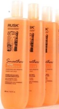 (3) Rusk Sensories Smoother Anti Frizz With Passionflower & Aloe Shampoo 13.5 Oz 1.04 per gallon