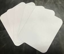 Blank White Mouse Pad. Size: 9.25 x 7.75. Pack of 5