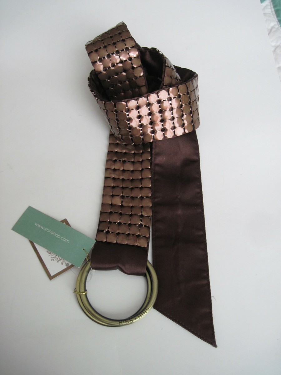 SHIH-SHIH ..Stephanie in .. belt SHIH STEPHANIE LIN HANDBAG TOTE & BELT BROWN METALLIC METAL  main image 4