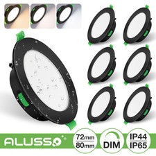 LED Einbaustrahler 55mm-205mm Dimmbar 3CCT Ultra Flach Deckenleuchte Spots Bad