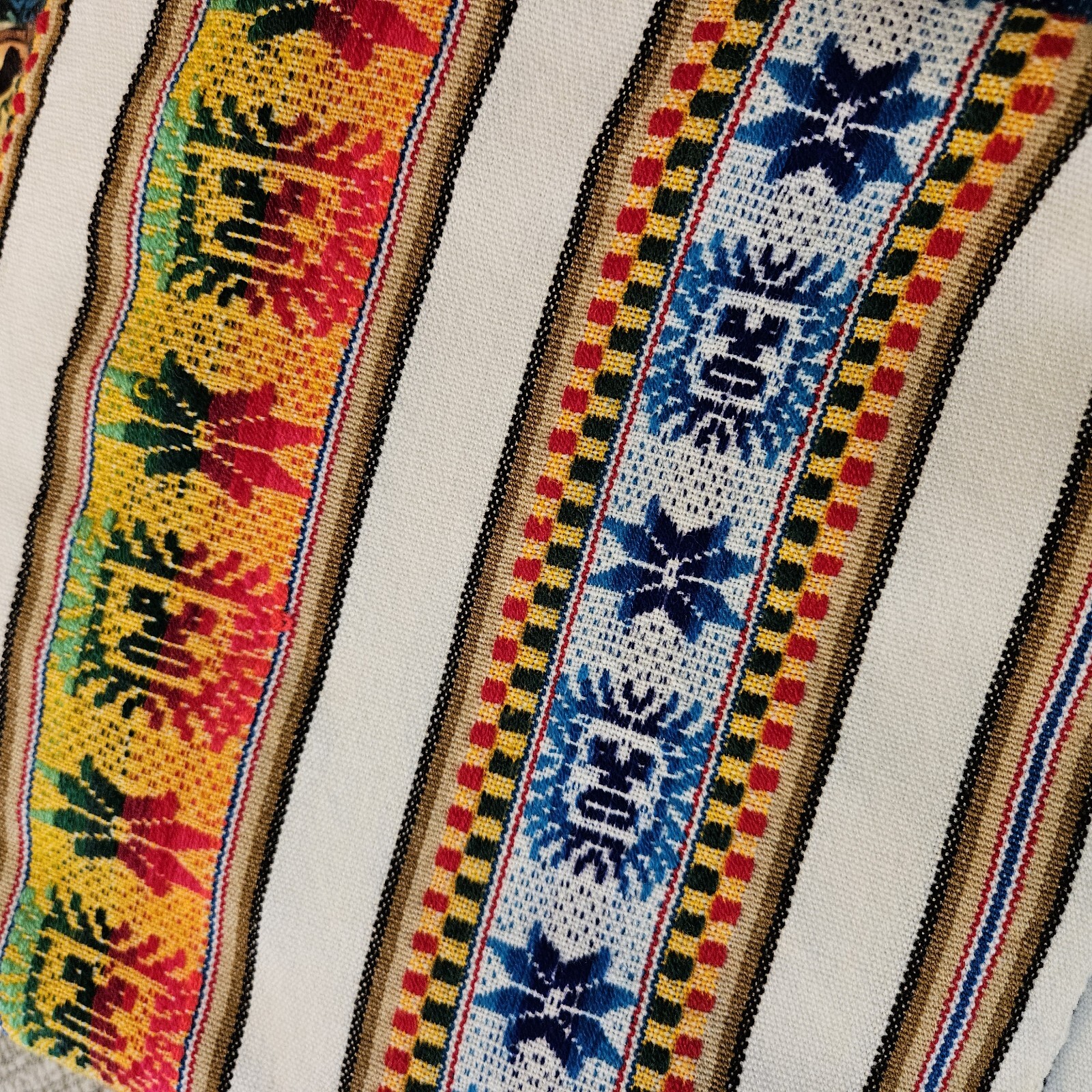 Sewing Fabric Bright Colorful South African Finished Edges 2.4 Yards