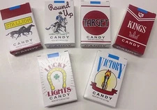 4 PACKS BOXES WORLDS KING SIZE BULK CANDY CIGARETTES STICKS CANDIES PARTY BAGS