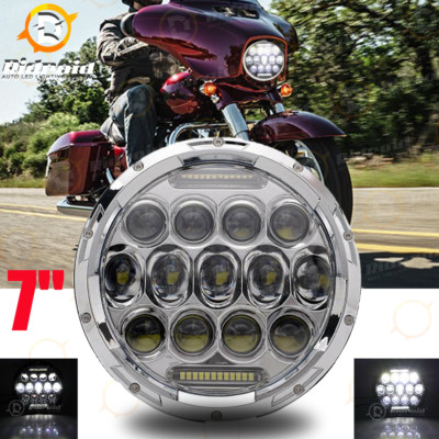 7'' inch LED Headlight Projector Headlamp For Harley-Davidson Street Glide FLHX