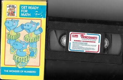 Get Ready For Math Golden Step Ahead & Numbers VideoSmart 2 VHS Tapes ...