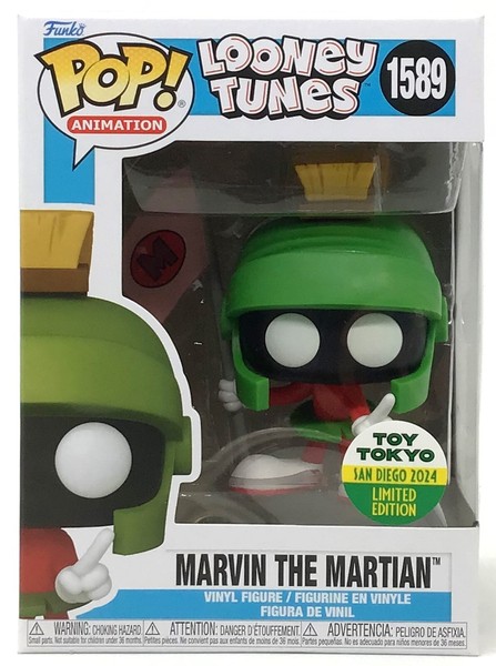 Funko Pop! Looney Tunes Marvin el Marciano #1589 TT SDCC 2024 LE con Protector