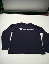 Champion Authentic Athleticwear Women  s Blue long sleeve shirt Spell Out Size L