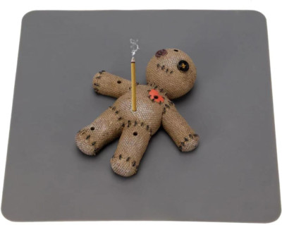 Voodoo Doll Incense Holder for Sticks with Ash Catcher, Unique Incense Burner fo