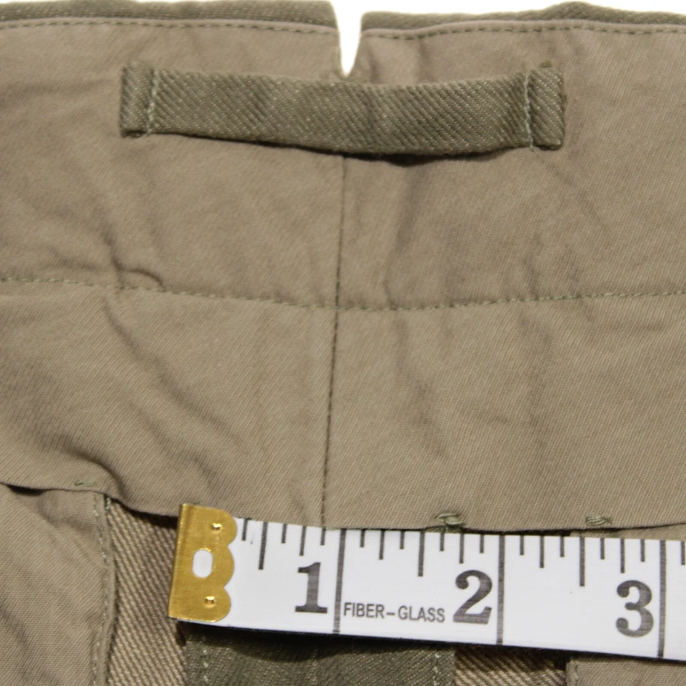Incotex NWOT Chinos/Casual Pants Size 50 (34 US) Slim Fit In Green Cotton/Linen - Image 4 of 4