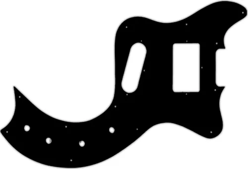 WD Custom Pickguard For Gibson Marauder Deluxe #09 Black/White/Black/White/Black