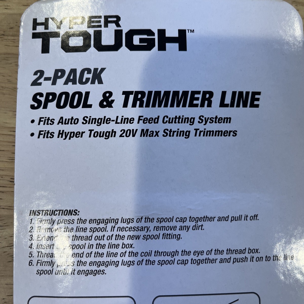 2X Hyper Tough 2-Pack Spool & Trimmer Line Replacement .065