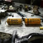 Lot of 2 Vintage .1Mfd 400Vdc Capacitors – Aerovox & Micamold Radio Corp Usa