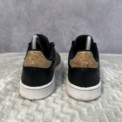 Adidas Advantage Cloudfoam Men’s Sneakers Black w/ Cork Detail Size 10.5 Adidas Advantage Cloudfoam Men main image 3