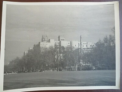 VINTAGE Foto MADRID General Post Office Sepia getönt SPANIEN Spanisch