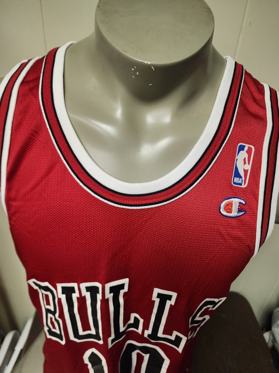 Vintage Bj Armstrong #10 Chicago Bulls Champion Jersey The