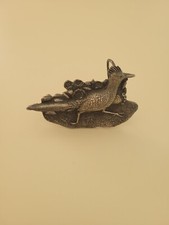 Roadrunner Desert Cactus flower Vintage Belt Buckle Southwest southern