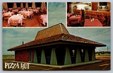 Pizza Hut Restaurant Opened 1958 Blank Back Unposted Vintage Postcard