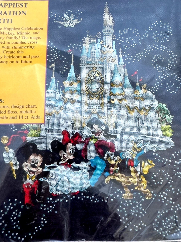 Stoney Creek Disney Cross Stitch Chart Only Happiest Celebration on Earth Castle - Image 3 of 4
