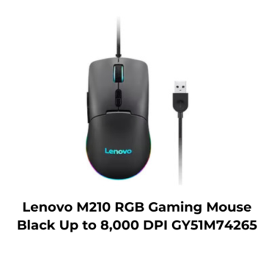 Lenovo M210 RGB Gaming Mouse Black Up to 8,000 DPI GY51M74265 | eBay
