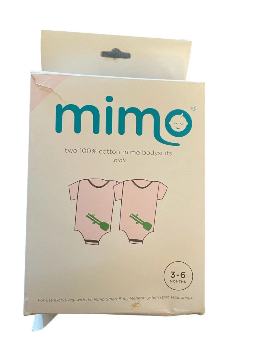 Mimo Smart Baby Monitor Pink Cotton Bodysuit Refill Kit 3 6 Months
