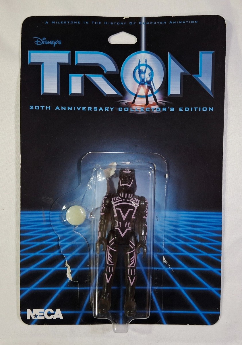 「トロン」フィギュア 2002Neca TRON 20周年記念 Disney Tron 20th Anniversary Collectors Edition Rare Purple Sark Action