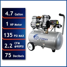 CALIFORNIA AIR TOOLS 4710W Quiet Oil-Free 1 Hp Air Compressor - NEW