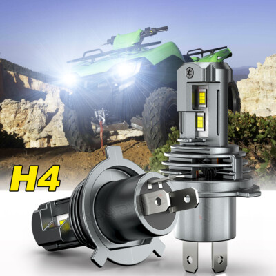 2Sided 9003 LED Upgrade Headlight Bulbs For Kawasaki Brute Force Prairie KFX700