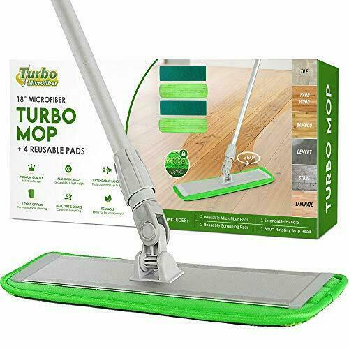 New Turbo Microfiber Floor Cleaning Mop