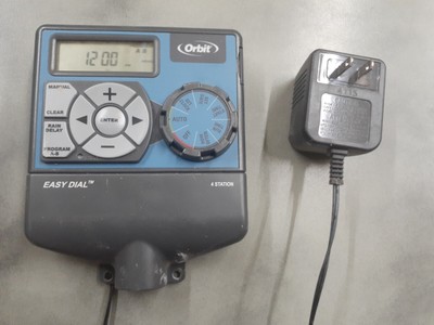 Orbit 28954 4 Station 2 Program Indoor Easy Dial Sprinkler Timer System