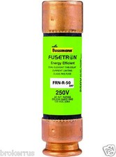 50 amp FRN-R-50 250Vac 125Vdc Dual Element Time Delay RK5 FUSETRON fuse Bussmann