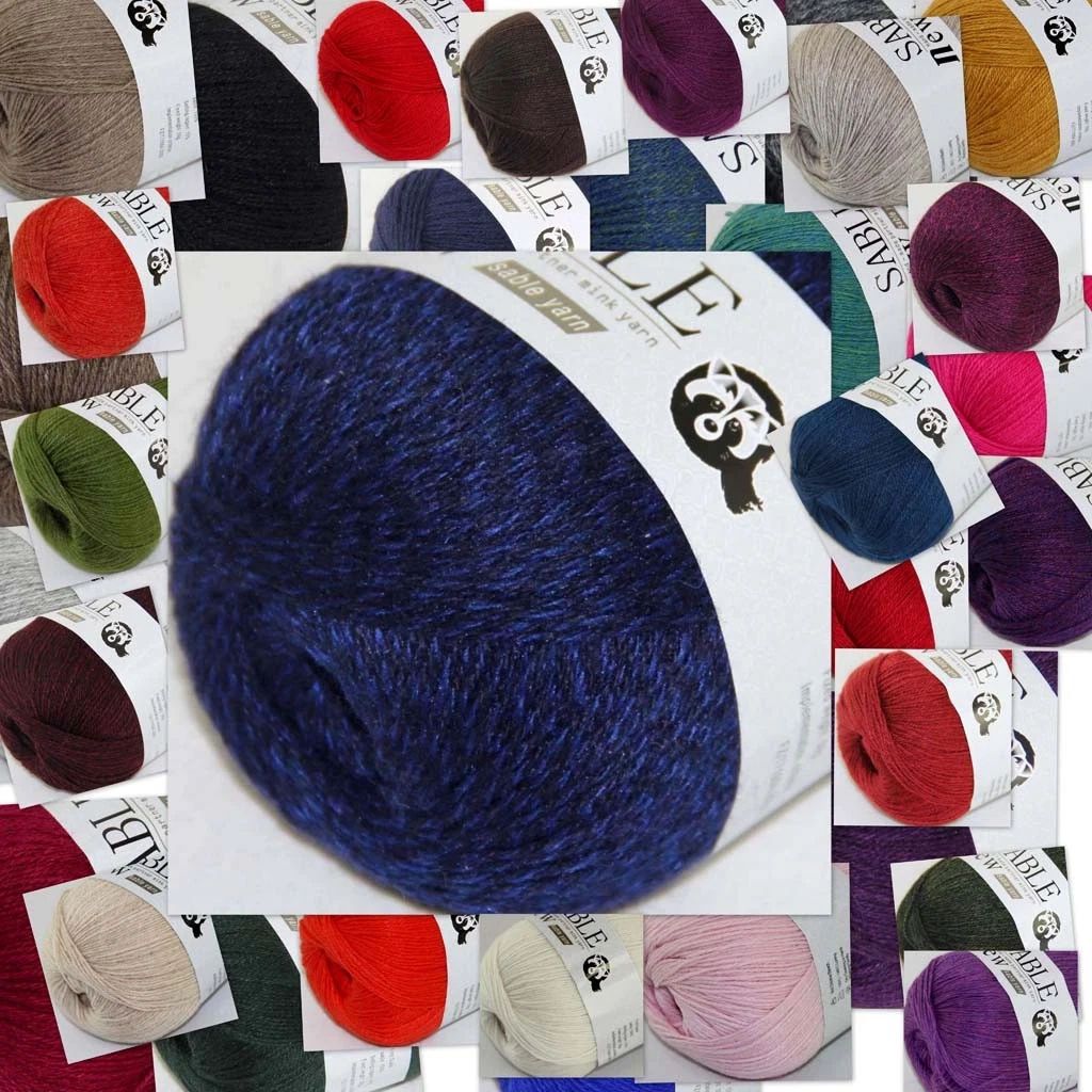 100% Acrylic hand and machine knitting Blended Yarn scale hair brazilian  wool hair 12 balls/lot