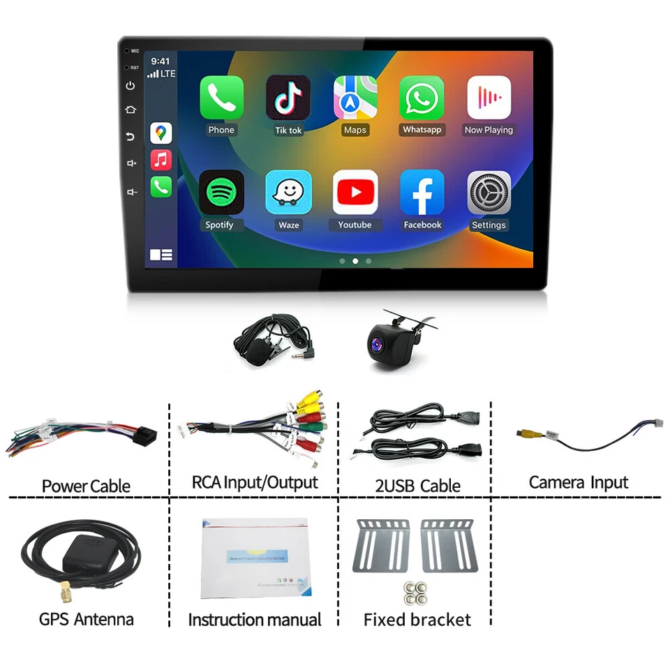 4+64G For Mazda Tribute 2001-2006 Android14 Carplay Car Stereo Radio GPS NAVI - Image 3 of 4