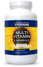 LifeSource Vitamins Multi Vitamin & Minerals 90 Tabs 71 Whole Food Ingredients