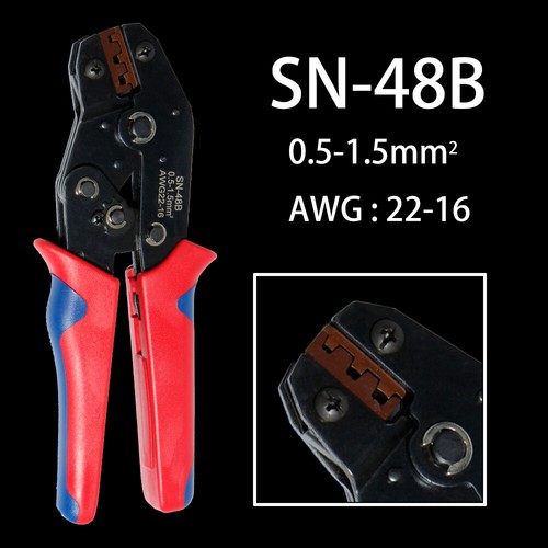270 Crimpzange Flachsteckhülsen Set Crimpwerkzeug Kabelschuhzange Abisolierzange - Bild 2 von 15