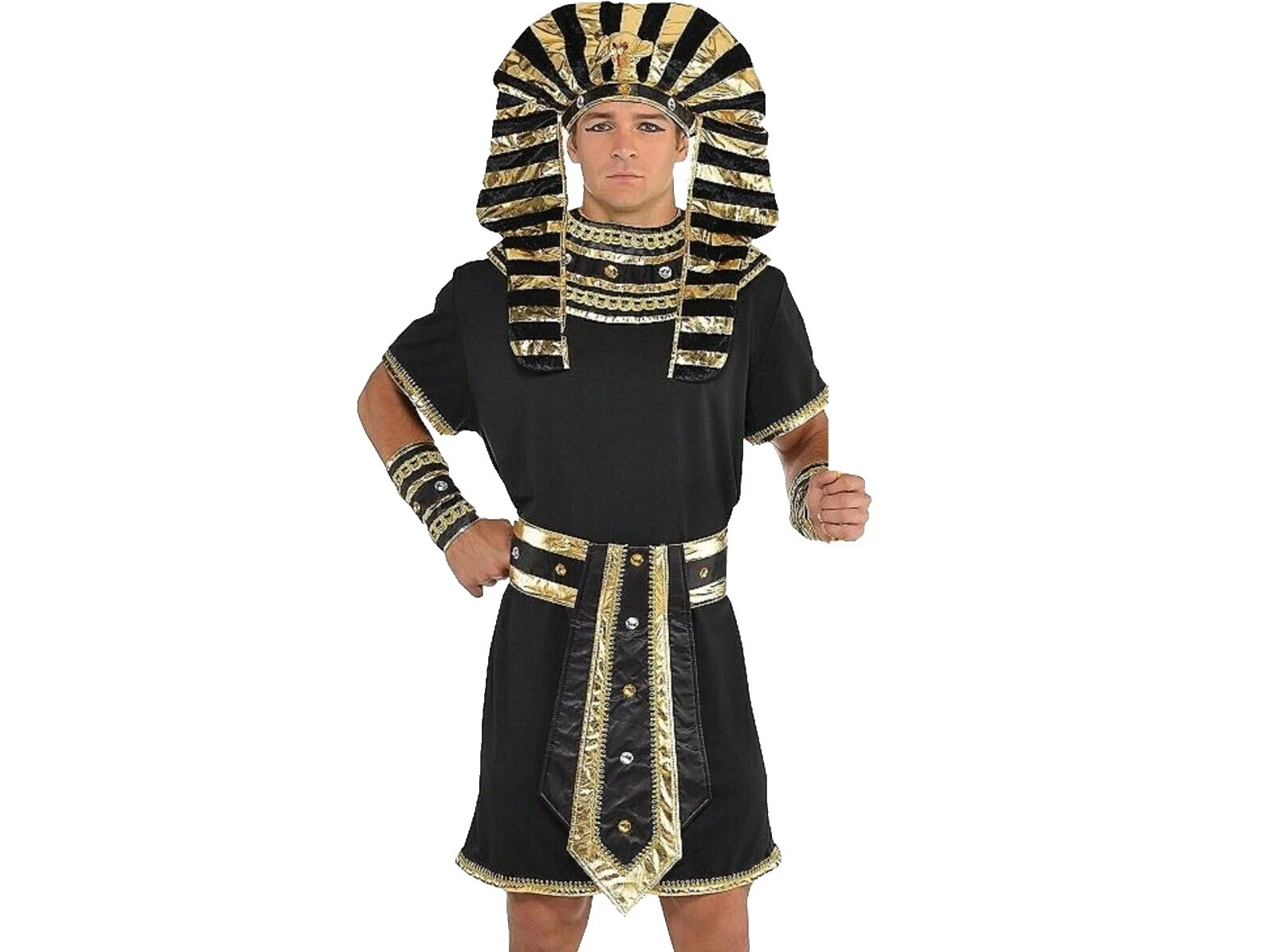 Traje Completo Negro Egipcio/griego/Romano disfraces para hombres